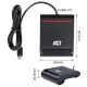 ACT AC6020 lecteur de cartes à puce Intérieure USB 2.0 Noir