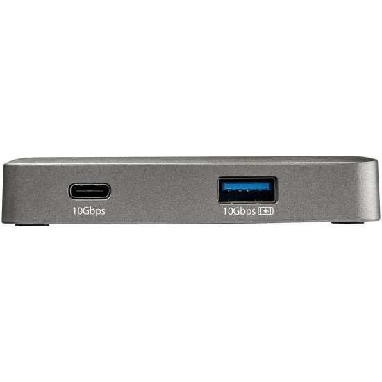 StarTech.com Adaptateur Multiport USB-C - Mini Dock USB Type-C vers 4K 60Hz HDMI 2.0 - 100W Power Delivery Pass-trough – Hub 3 ports USB 10Gbps - Mini Station d'Accueil USB Type-C Portable - 25cm