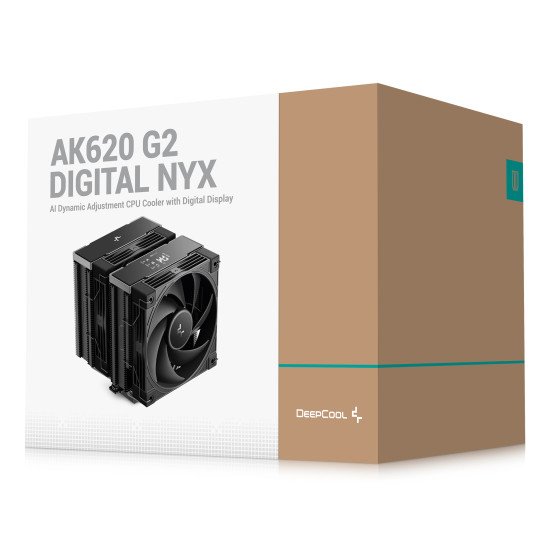 DeepCool AK620 G2 Digital NYX Processeur Refroidisseur d'air 12 cm Noir 1 pièce(s)