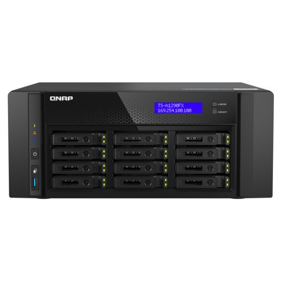 QNAP TS-h1290FX NAS Tower Ethernet/LAN Noir 7232P