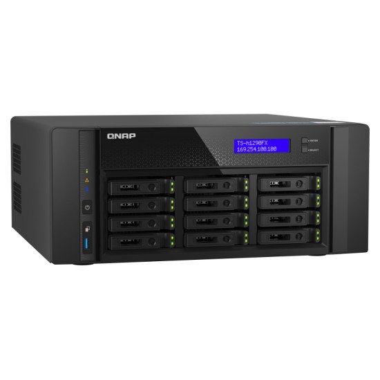 QNAP TS-h1290FX NAS Tower Ethernet/LAN Noir 7232P