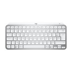 Logitech MX Keys Mini for Business clavier RF sans fil + Bluetooth AZERTY Français Aluminium, Blanc
