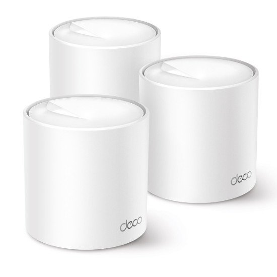 TP-Link Deco X50 (3-pack) Bi-bande (2,4 GHz / 5 GHz) Wi-Fi 6 (802.11ax) Blanc Interne