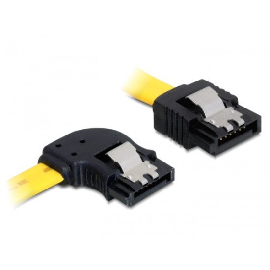 DeLOCK 0.3m SATA M/M câble SATA 0,3 m Jaune