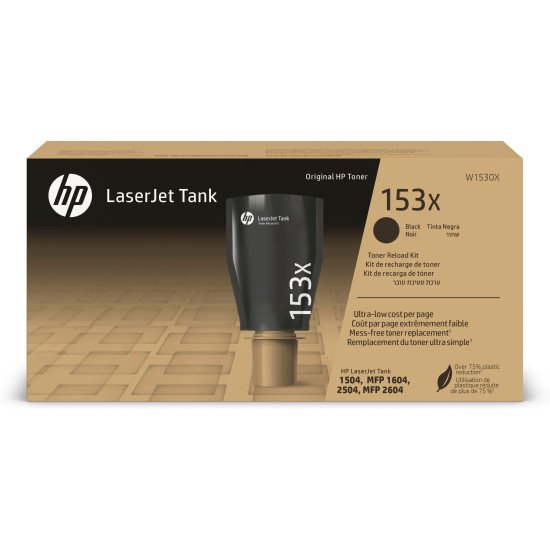 HP Kit de recharge de toner 153X authentique LaserJet Tank, noir HP Kit de recharge de toner 153X authentique LaserJet Tank, noir