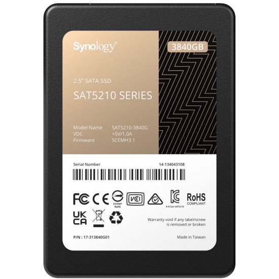Synology SSD 2.5” SATA 3840GB 2.5" 3840 Go Série ATA III