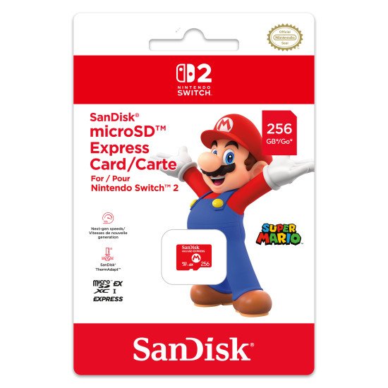Nintendo Carte mémoire micro SD express 256 Go SanDisk Nintendo Carte mémoire micro SD express 256 Go SanDisk