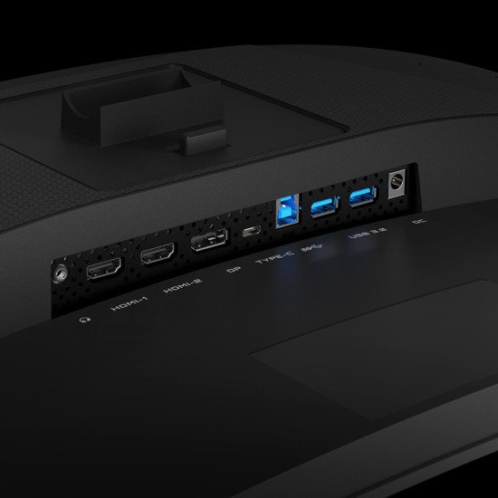 GIGABYTE M32QC Moniteur de jeu incurvé 31,5" QHD - 2560 x 1440, 1500R, 165Hz, 1ms, 350 cd/m², FreeSync Premium Pro, Display HDR400, HDMI 2.0, DisplayPort 1.2