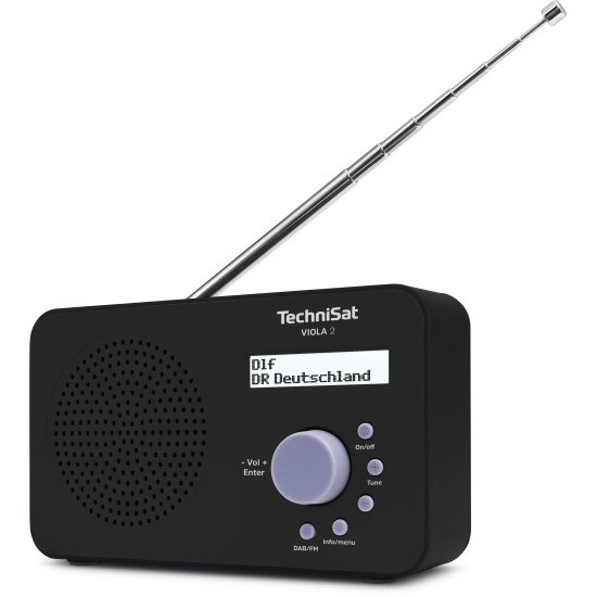 TechniSat VIOLA 2 Portable Analogique et numérique Noir