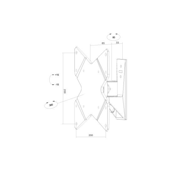 Newstar FPMA-W815 support mural tv