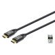 Manhattan Câble HDMI 8K@60 Hz avec Ethernet, 1 m, certifié, adapté à TOUT les usages 8K/4K/1080p/HD - lors de la mise à niveau ou préparez-la pour le moment où vous en aurez besoin, 4K@120 Hz, mâle à mâle, noir, garantie à vie