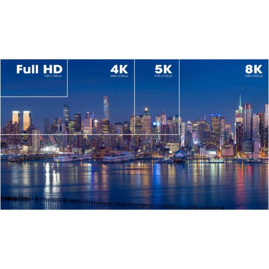 Manhattan Câble HDMI 8K@60 Hz avec Ethernet, 1 m, certifié, adapté à TOUT les usages 8K/4K/1080p/HD - lors de la mise à niveau ou préparez-la pour le moment où vous en aurez besoin, 4K@120 Hz, mâle à mâle, noir, garantie à vie