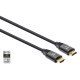 Manhattan Câble HDMI 8K@60 Hz avec Ethernet, 3 m, certifié, adapté à TOUT les usages 8K/4K/1080p/HD - lors de la mise à niveau ou préparez-la pour le moment où vous en aurez besoin, 4K@120 Hz, mâle à mâle, noir, garantie à vie