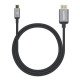 Manhattan Câble USB-C vers HDMI, 4K@60Hz, 1 m, mâle à mâle, noir, garantie 3 ans, équivalent à CDP2HD2MBNL