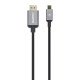 Manhattan Câble USB-C vers HDMI, 4K@60Hz, 1 m, mâle à mâle, noir, garantie 3 ans, équivalent à CDP2HD2MBNL