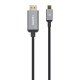 Manhattan Câble USB-C vers HDMI, 4K@60Hz, 2 m, mâle à mâle, noir, garantie 3 ans, équivalent à CDP2HD2MBNL