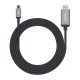 Manhattan Câble USB-C vers HDMI, 4K@60Hz, 2 m, mâle à mâle, noir, garantie 3 ans, équivalent à CDP2HD2MBNL