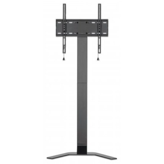Manhattan Support de sol ultra-fin pour TV/moniteurs, montage sur pied, écrans 37" à 55", Compatibilité VESA : de 200x200 à 400x400 mm (vérifiez les dimensions des quatre trous de fixation à l'arrière), charge max. 40 kg