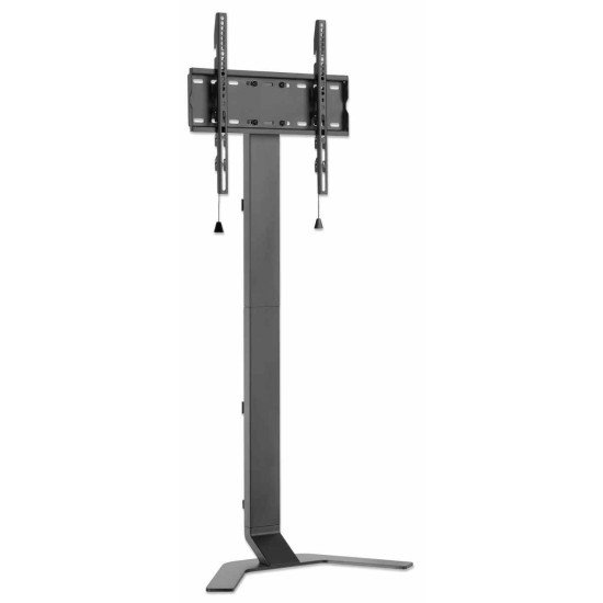 Manhattan Support de sol ultra-fin pour TV/moniteurs, montage sur pied, écrans 37" à 55", Compatibilité VESA : de 200x200 à 400x400 mm (vérifiez les dimensions des quatre trous de fixation à l'arrière), charge max. 40 kg