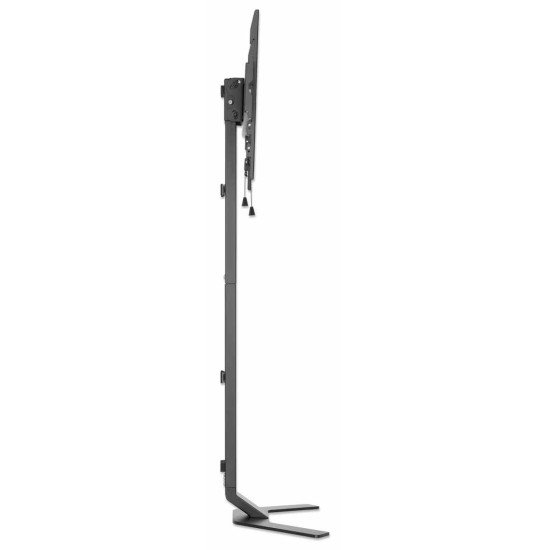 Manhattan Support de sol ultra-fin pour TV/moniteurs, montage sur pied, écrans 37" à 55", Compatibilité VESA : de 200x200 à 400x400 mm (vérifiez les dimensions des quatre trous de fixation à l'arrière), charge max. 40 kg