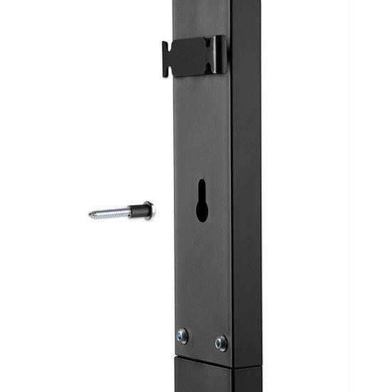 Manhattan Support de sol ultra-fin pour TV/moniteurs, montage sur pied, écrans 37" à 55", Compatibilité VESA : de 200x200 à 400x400 mm (vérifiez les dimensions des quatre trous de fixation à l'arrière), charge max. 40 kg