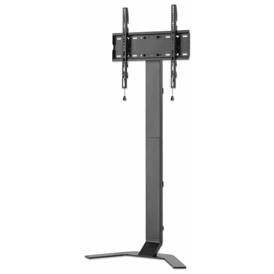 Manhattan Support de sol ultra-fin pour TV/moniteurs, montage sur pied, écrans 37" à 55", Compatibilité VESA : de 200x200 à 400x400 mm (vérifiez les dimensions des quatre trous de fixation à l'arrière), charge max. 40 kg