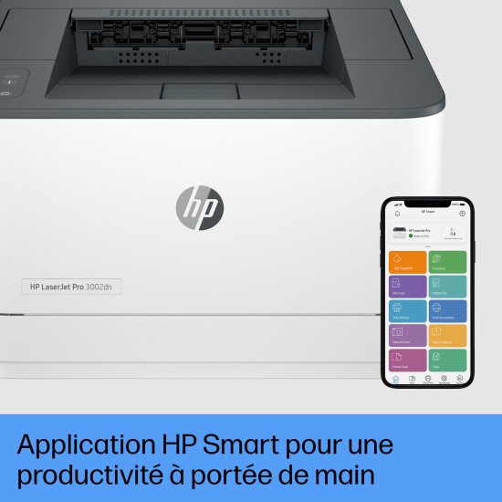 HP LaserJet Pro Imprimante 3002dn, Noir et blanc, Imprimante pour Petites/moyennes entreprises, Imprimer, Impression recto verso