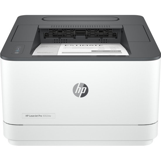 HP Imprimante LaserJet Pro 3002dw, Noir et blanc, Imprimante pour Petites/moyennes entreprises, Imprimer, Sans fil; Imprimer depuis un téléphone ou une tablette; Impression recto-verso