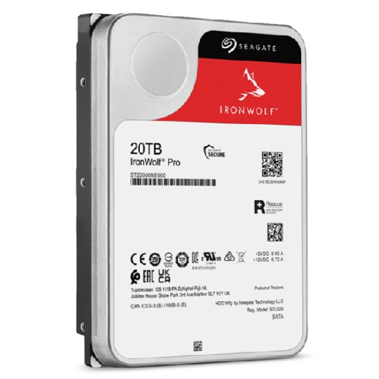 Seagate IronWolf Pro ST20000NE000 disque dur 3.5" 20000 Go Série ATA III