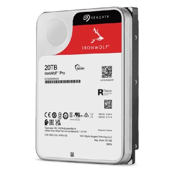Seagate IronWolf Pro ST20000NE000 disque dur 3.5" 20000 Go Série ATA III Seagate IronWolf Pro ST20000NE000 disque dur 3.5" 20000 Go Série ATA III