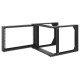 Intellinet Rack réseau mural ouvert 19", 6U, cadre pivotant frontal, montage 2 montants, profondeur 450 mm, livré à plat, noir RAL 9004