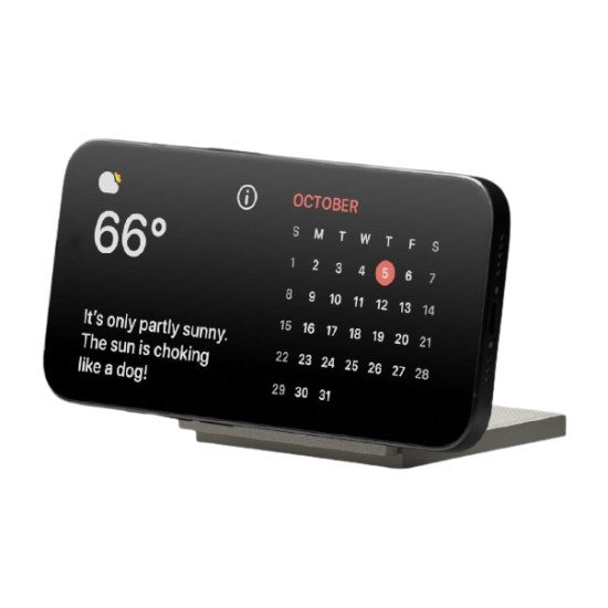 Native Union Rise Solo Qi2 Smartphone Gris clair USB Recharge sans fil Intérieure