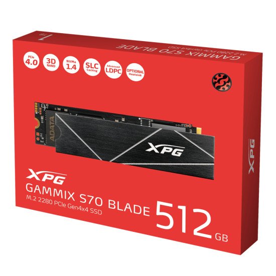 XPG GAMMIX S70 BLADE 512 Go M.2 PCI Express 4.0 NVMe 3D NAND