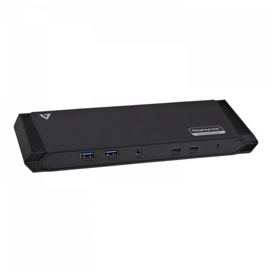 V7 DOCKUSBC Station d'accueil USB 3.2 Gen 1 (3.1 Gen 1) Type-A Noir V7 DOCKUSBC Station d'accueil USB 3.2 Gen 1 (3.1 Gen 1) Type-A Noir
