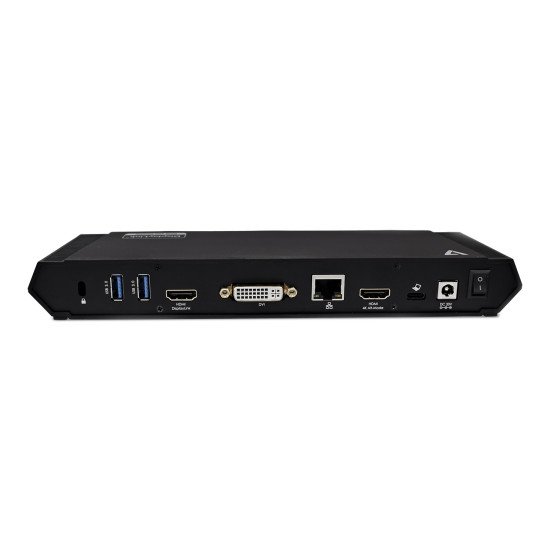 V7 DOCKUSBC Station d'accueil USB 3.2 Gen 1 (3.1 Gen 1) Type-A Noir