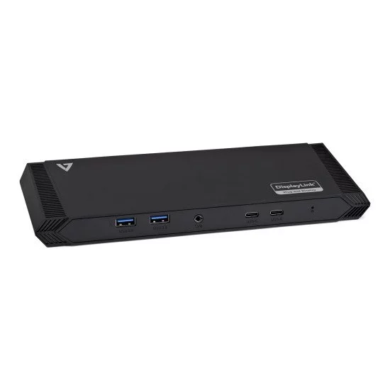 V7 DOCKUSBC Station d'accueil USB 3.2 Gen 1 (3.1 Gen 1) Type-A Noir V7 DOCKUSBC Station d'accueil USB 3.2 Gen 1 (3.1 Gen 1) Type-A Noir