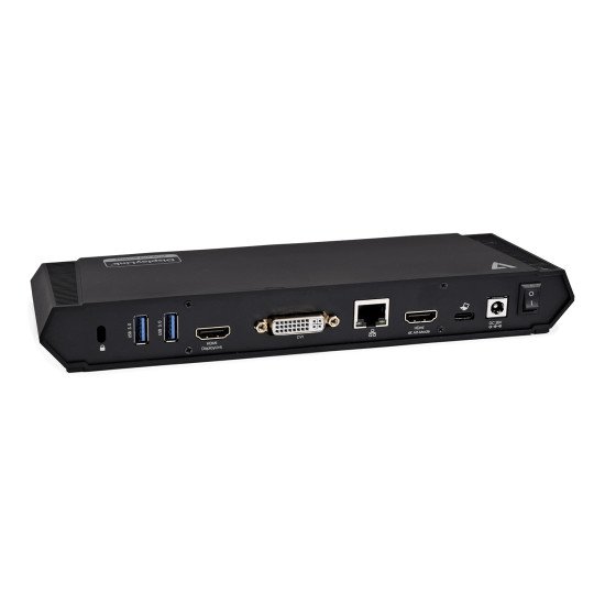 V7 DOCKUSBC Station d'accueil USB 3.2 Gen 1 (3.1 Gen 1) Type-A Noir