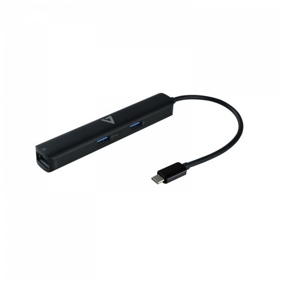 V7 CD52893 Station d'accueil USB 3.2 Gen 1 (3.1 Gen 1) Type-C Noir