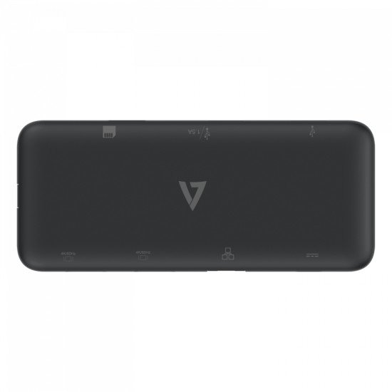 V7 CD52877 Station d'accueil USB 3.2 Gen 1 (3.1 Gen 1) Type-C Noir