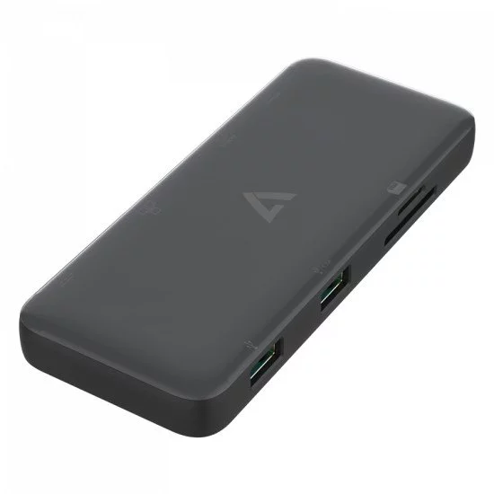 V7 CD52877 Station d'accueil USB 3.2 Gen 1 (3.1 Gen 1) Type-C Noir V7 CD52877 Station d'accueil USB 3.2 Gen 1 (3.1 Gen 1) Type-C Noir