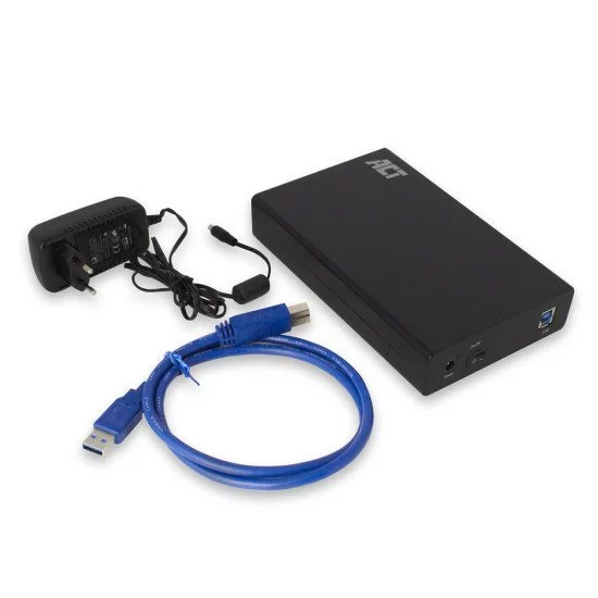 ACT AC1405 Boîtier de disques de stockage Boîtier disque dur/SSD Noir 3.5" ACT AC1405 Boîtier de disques de stockage Boîtier disque dur/SSD Noir 3.5"