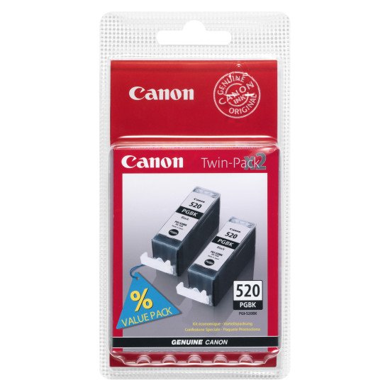 Canon PGI-520PGBK Twin Pack Cartouche encre / Noir Canon PGI-520PGBK Twin Pack Cartouche encre / Noir