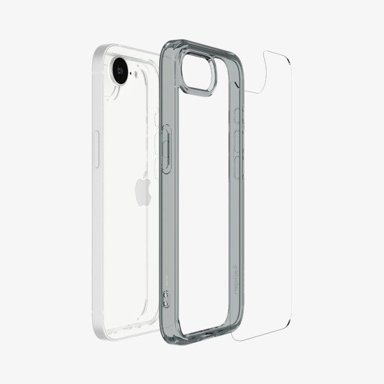 Spigen Ultra Hybrid coque de protection pour téléphones portables 15,5 cm (6.1") Housse Gris, Transparent Spigen Ultra Hybrid coque de protection pour téléphones portables 15,5 cm (6.1") Housse Gris, Transparent