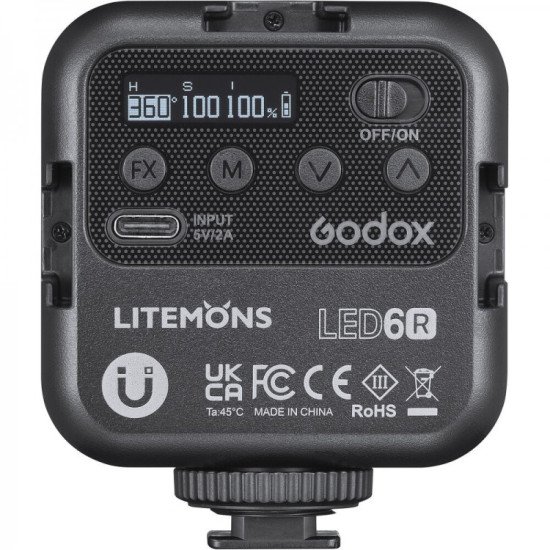 Godox LED6R flash Caméscope flash Noir