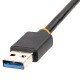 StarTech.com Adaptateur Ethernet USB 3.0 vers 10/100/1000 Gigabit Ethernet - Câble RJ45 vers USB - Cordon USB RJ45 de 30cm - Convertisseur RJ45 USB