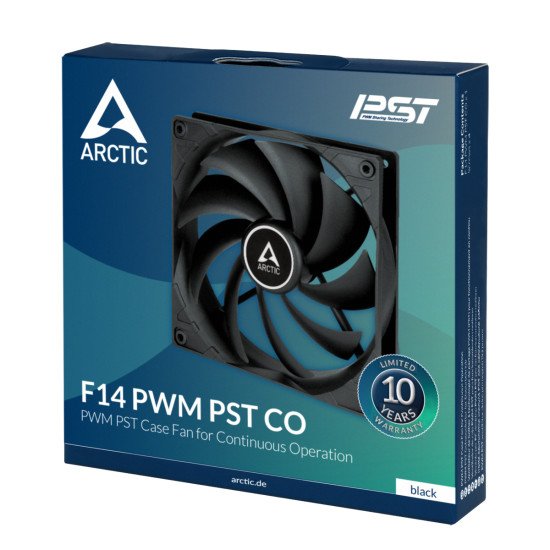 ARCTIC F14 PWM PST CO Boitier PC Ventilateur 14 cm Noir 