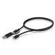 ICY BOX IB-CB031 câble USB 1 m USB 3.2 Gen 2 (3.1 Gen 2) USB A/USB C USB C Noir ICY BOX IB-CB031 câble USB 1 m USB 3.2 Gen 2 (3.1 Gen 2) USB A/USB C USB C Noir
