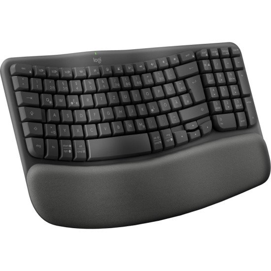 Logitech Wave Keys clavier Bureau RF sans fil + Bluetooth QWERTZ Allemand Graphite Logitech Wave Keys clavier Bureau RF sans fil + Bluetooth QWERTZ Allemand Graphite