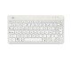 R-Go Tools Clavier ergonomique R-Go Compact Break, clavier compact avec logiciel de pause,AZERTY (FR), Bluetooth, blanc