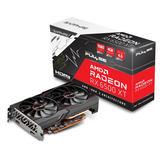 Sapphire PULSE Radeon RX 6500 XT AMD 4 Go GDDR6